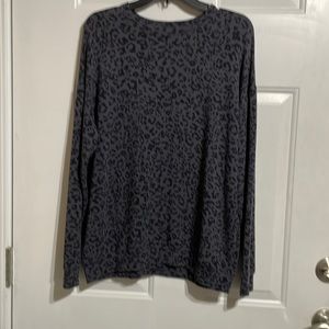Athleta Pure Luxe Leopard Sweatshirt Small Great Condition